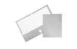 Two Pocket Corrugated Fluted Folders (Pack of 6) Silver
