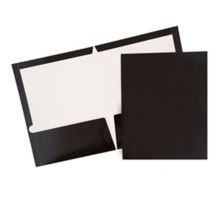 Two Pocket Glossy Presentation Folders (Pack of 6)