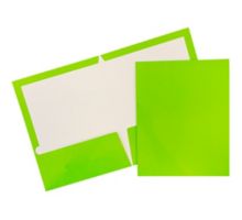 Two Pocket Glossy Presentation Folders (Pack of 6)