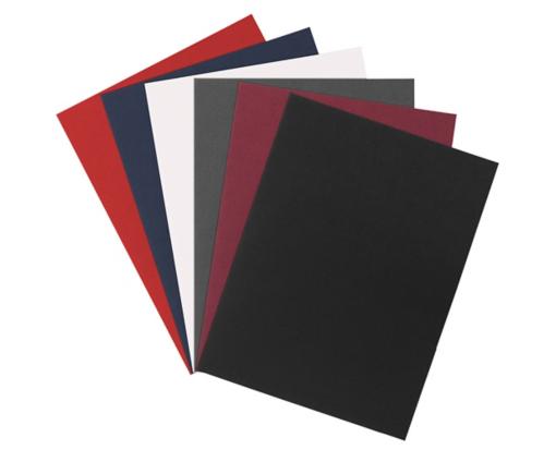 Two Pocket Linen Presentation Folders (Pack of 6) Assorted