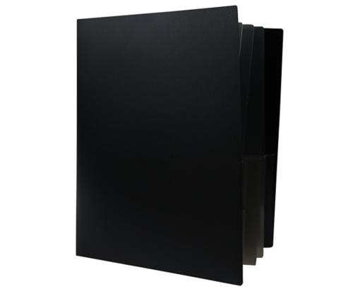 Ten Pocket Heavy Duty Plastic Presentation Folders (Pack of 1) Black