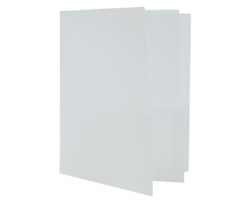 Four Pocket Plastic Presentation Folders (Pack of 2) Clear