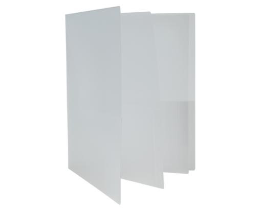 Six Pocket Plastic Presentation Folders (Pack of 2) Clear