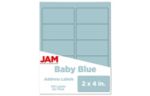 2 x 4 Rectangle Label (Pack of 120) Baby Blue