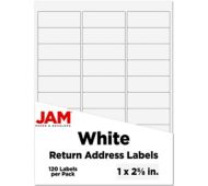 1 x 2 5/8 Rectangle Return Address Label (Pack of 120)