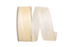 1 1/2" Sheer Lovely Value Wired Edge Ribbon, 50 Yards Ivory