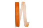 5/8" Sheer Satin Double Edged Ribbon, 100 Yards Tropical Orange