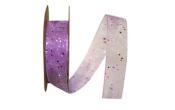 5/8" Glitter Mono Sheer Ribbon, 25 Yards