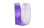 1 1/2" Sheer Lovely Value Wired Edge Ribbon, 50 Yards Purple
