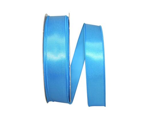 1 1/2 Satin Value Wired Edge Ribbon, 50 Yards Turquoise