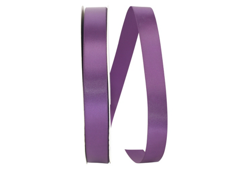 Fuchsia Double Face French Satin Ribbon - 1 - Double Face Satin