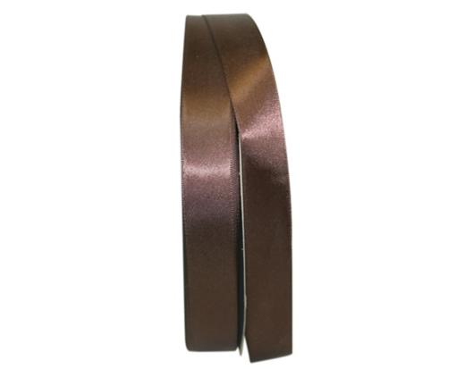 7/8" Double Face Satin Ribbon, 100 Yards Brown