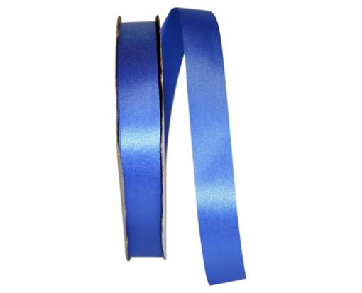 7/8" Aqua Satin Ribbon, 100 Yards French Blue