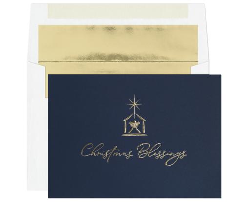 5 5/8  x 7 7/8 Folded Card Set (Pack of 15) Christmas Blessings