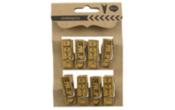 Large 1 1/2 Inch Wood Clothespin Clips (Pack of 8)