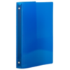 10 3/8 x 3/4 x 11 5/8 Plastic 0.75 inch, 3 Ring Binder (Pack of 1) Blue