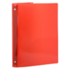 10 3/8 x 3/4 x 11 5/8 Plastic 0.75 inch Binder, 3 Ring Binder (Pack of 1) Red