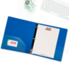 10 3/8 x 2 x 11 5/8 Plastic 2 inch Binder, 3 Ring Binder (Pack of 1) Blue