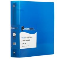 10 3/8 x 2 x 11 5/8 Plastic 2 inch Binder, 3 Ring Binder (Pack of 1)