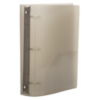10 3/8 x 2 1/4 x 11 5/8 Plastic 2 inch,  3 Ring Binder (Pack of 1) Smoke