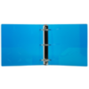 12 1/2 x 3 1/4 x 11 5/8 Plastic 3 inch, 3 Ring Binder (Pack of 1) Blue