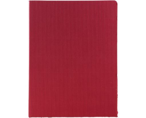 Two Pocket Corrugated Fluted Folders (Pack of 6) Red