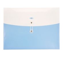 9 1/8 x 13 Plastic Envelopes with Button & String Tie Closure - Letter Booklet - (Pack of 12)
