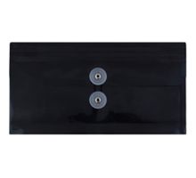 5 1/4 x 10 Plastic Envelopes with Button & String Tie Closure - #10 Booklet - (Pack of 12)