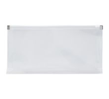 5 x 10 Plastic Pencil Pouches with Zip Closure - (Pack of 12) Envelopes