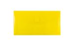 5 1/4 x 10 Plastic Expansion Envelopes with Hook & Loop Closure - #10 Booklet - 1 Inch Expansion - (Pack of 6) Yellow