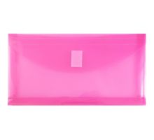 5 x 10 Clear Pencil Pouches with Hook & Loop Booklet Closure - (Pack of 12) Envelopes