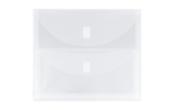 9 1/2 x 11 1/2 Plastic Multi Pocket Envelopes with Hook & Loop Closure - 2 Pockets - Letter Booklet - (Pack of 12)