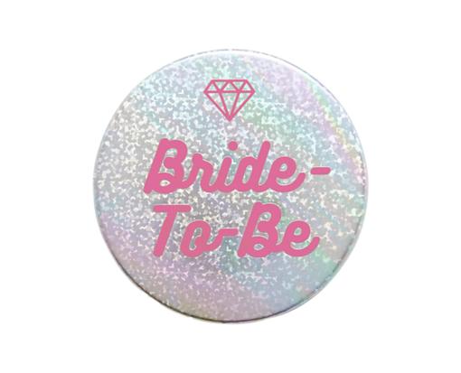 Bride-to-Be Apparel Pin Silver