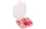 Large Plastic Clip Box with Clips (Pack of 30 Clips) Pink