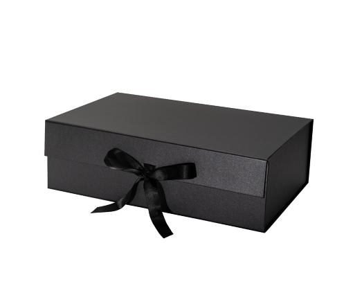 1pc Slogan Graphic Gift Box & 1pc Gift Bag