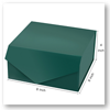 9 x 4 1/2 x 5 Collapsible Gift Box with Magnetic Closure & 2PCS of Tissue Paper Green