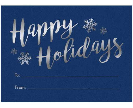 #17 Mini Envelope (2 11/16 x 3 11/16) Navy Happy Holidays
