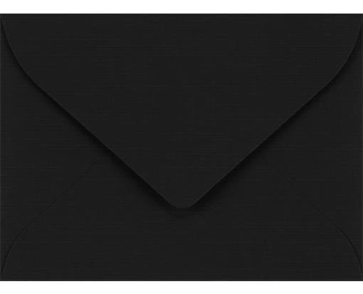 #17 Mini Envelope (2 11/16 x 3 11/16) Black Linen