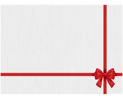 #17 Mini Envelope (2 11/16 x 3 11/16) White - Red Bow