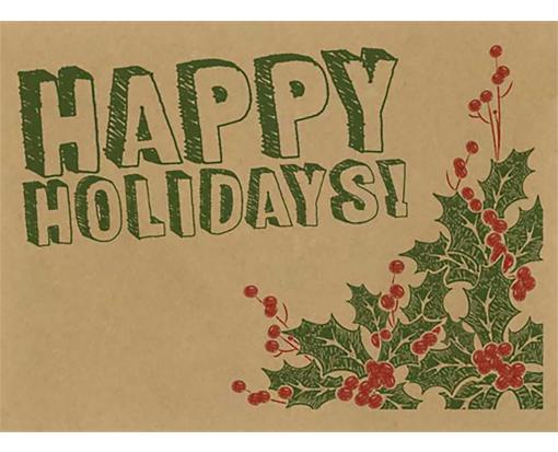 #17 Mini Envelope (2 11/16 x 3 11/16) Happy Holidays! Drawing