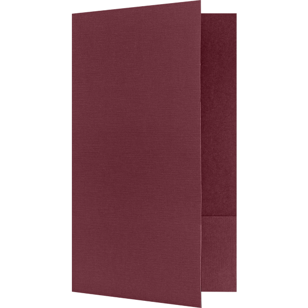 9 x 14 1/2 Legal Folder Burgundy Linen