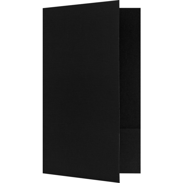 9 x 14 1/2 Legal Folder Black Linen