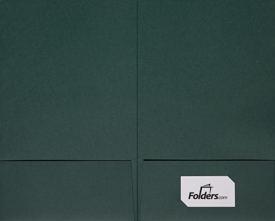 9 x 14 1/2 Legal Folder Green Linen