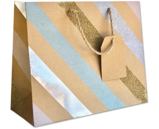 Large Gift Bag (12 1/2 x 10 x 5) Party Stripe
