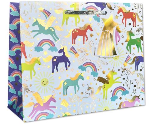 Large Gift Bag (12 1/2 x 10 x 5) Unicorn