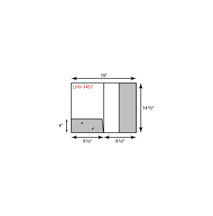 Legal Size Folder w/1 Vertical Right Pocket & 1 Horizontal Pocket 
