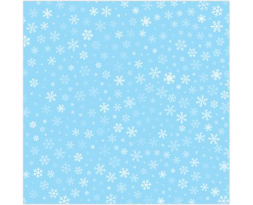 A7 Drop-In Envelope Liner (6 15/16 x 6 5/8) Light Blue Snow Flake