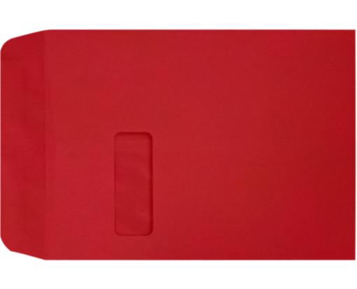 9 x 12 Open End Window Envelope Ruby Red