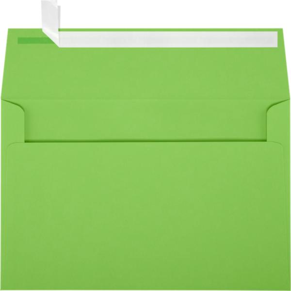 A9 Invitation Envelopes w/Peel & Press - Limelight Green 50 Qty. 5 3/4 x 8 3/4