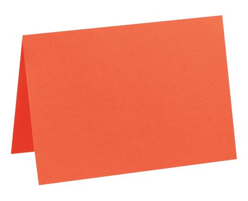 A7 Folded Card (5 1/8 x 7 ) Tangerine